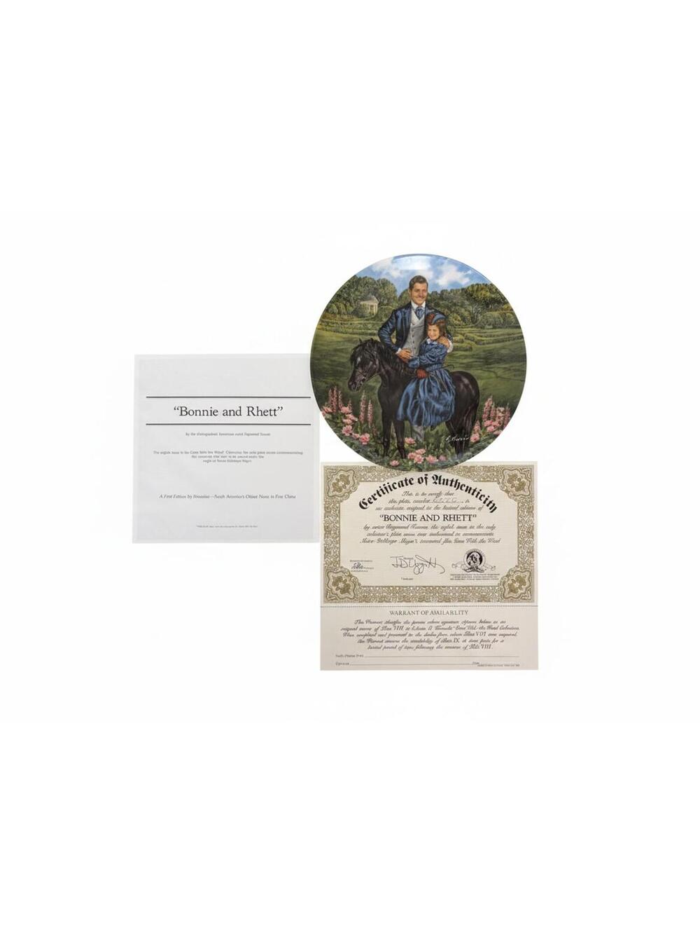 Knowles "Bonnie and Rhett" Gone With the Wind Collector Plate (1985)